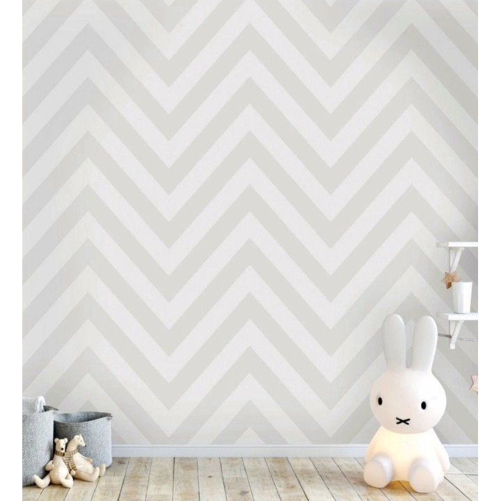 Papel pintado geométrico de espigas - Ziggy 682673