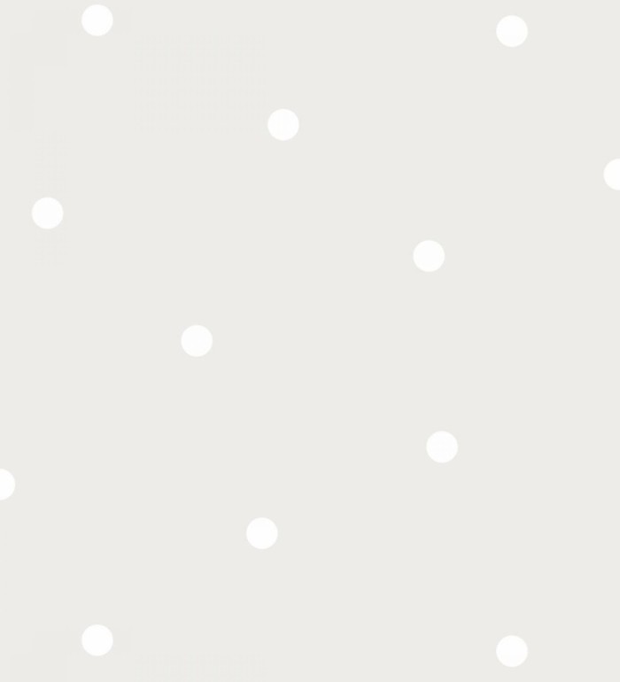 Papel pintado infantil de lunares topos blanco fondo gris - Diago 682675