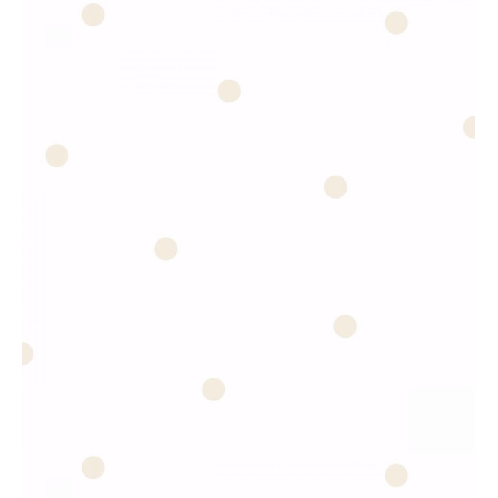 Papel pintado infantil de lunares topos beige fondo blanco - Diago 682676