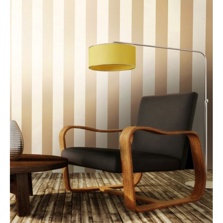 Papel pintado de rayas doradas fondo beige claro - Edin Stripes 682677