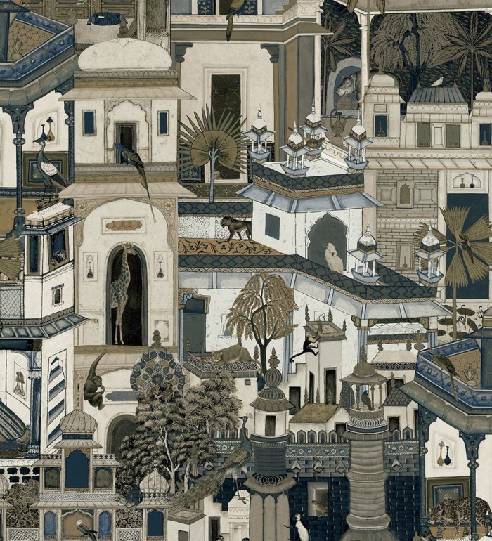 Papel pintado de edificios de la India habitados por animales exóticos - Mysore Animals 682684