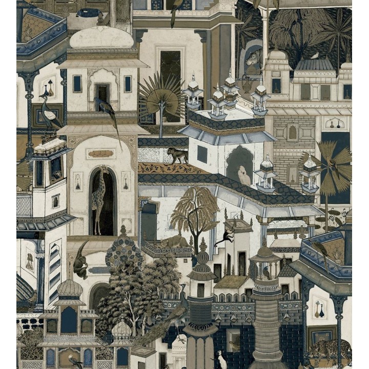 Papel pintado de edificios de la India habitados por animales exóticos - Mysore Animals 682684