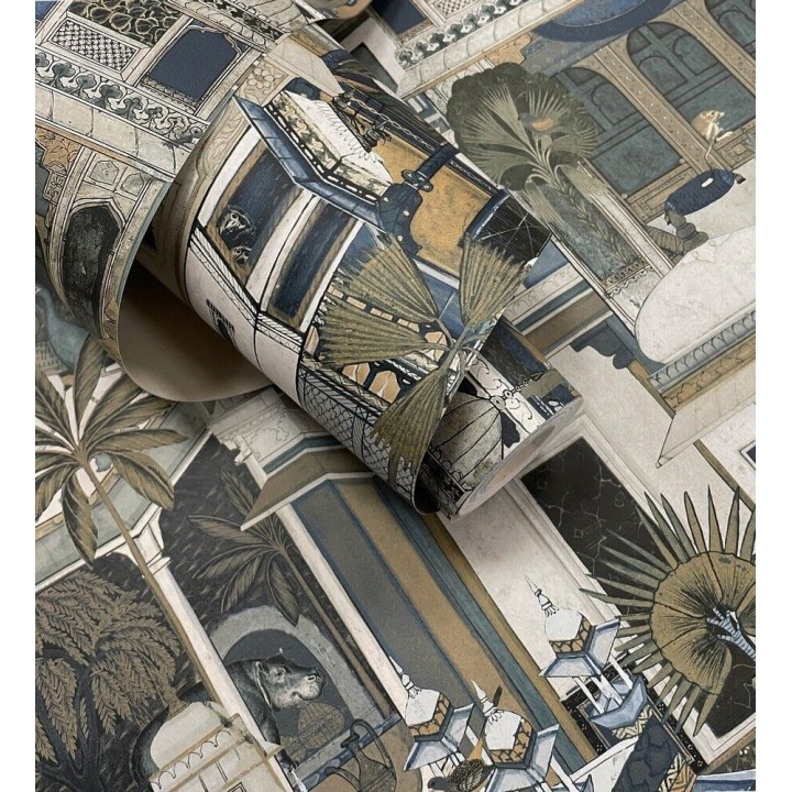 Papel pintado de edificios de la India habitados por animales exóticos - Mysore Animals 682684