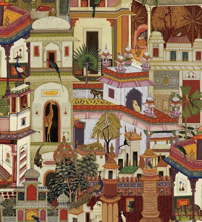 Papel pintado de edificios de la India habitados por animales exóticos - Mysore Animals 682685