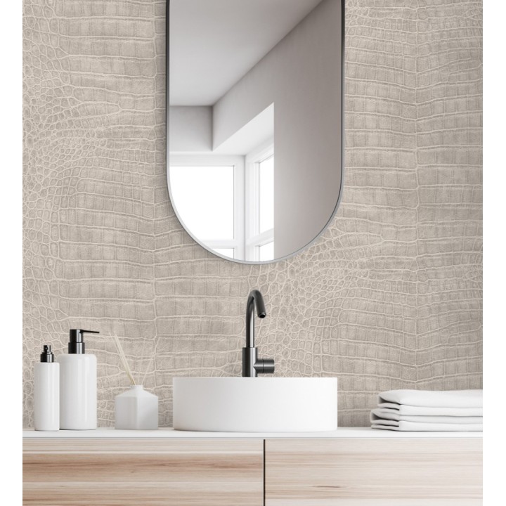 Papel pintado piel de cocodrilo caimán africano - Maseru 682693