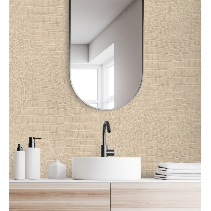 Papel pintado piel de cocodrilo caimán africano - Maseru 682694