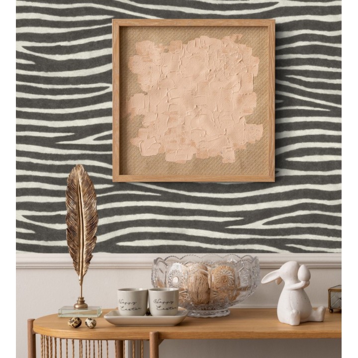 Papel pintado piel de zebra con textura - Nayobi 682697
