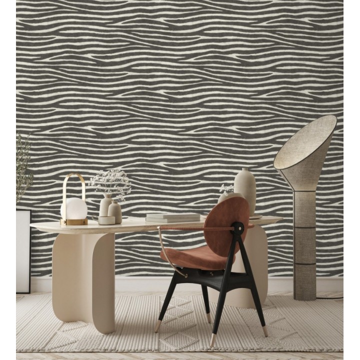 Papel pintado piel de zebra con textura - Nayobi 682697