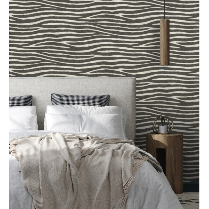 Papel pintado piel de zebra con textura - Nayobi 682697