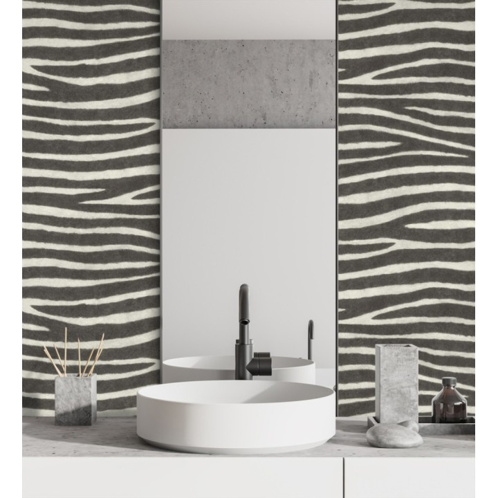 Papel pintado piel de zebra con textura - Nayobi 682697