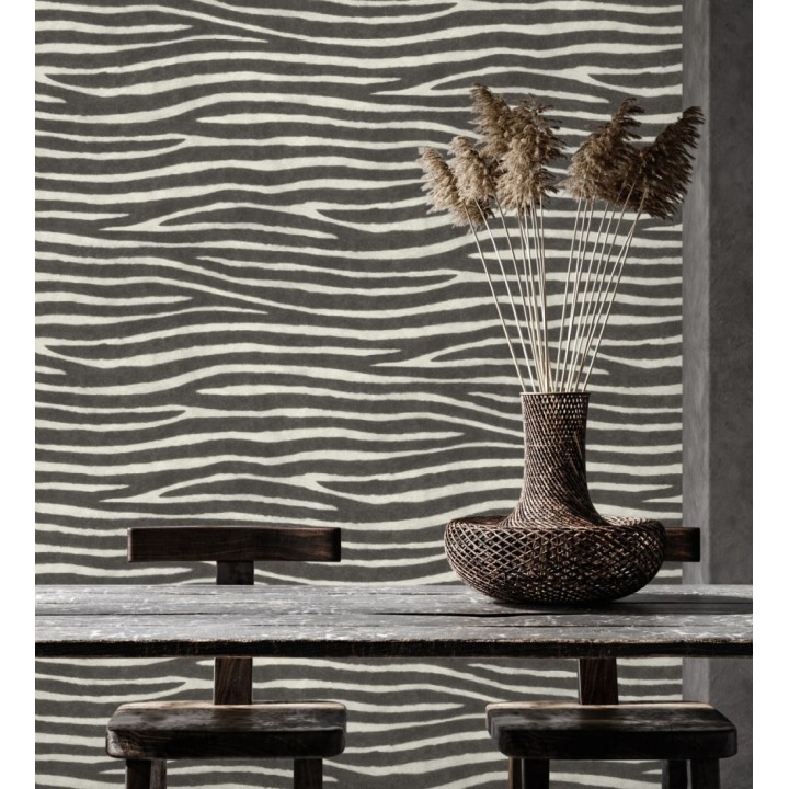 Papel pintado piel de zebra con textura - Nayobi 682697
