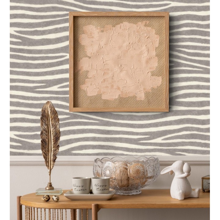 Papel pintado piel de zebra con textura - Nayobi 682698