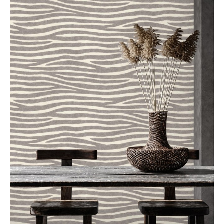 Papel pintado piel de zebra con textura - Nayobi 682698