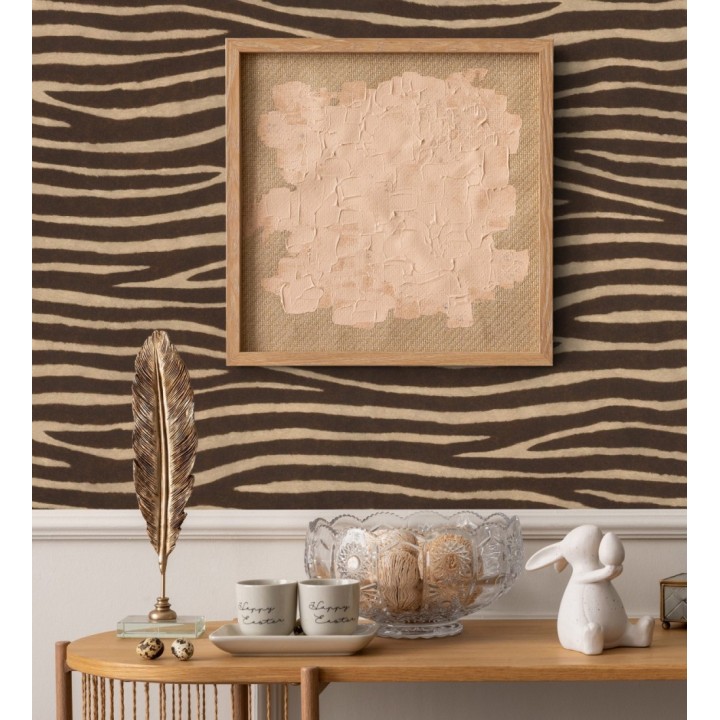 Papel pintado piel de zebra con textura - Nayobi 682699
