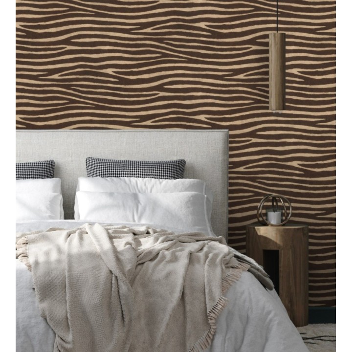 Papel pintado piel de zebra con textura - Nayobi 682699