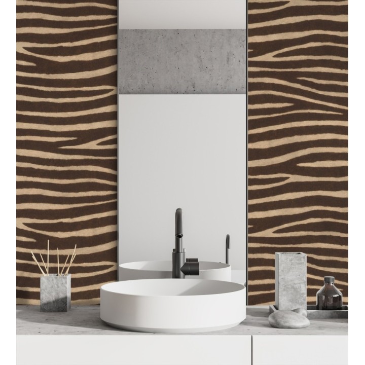 Papel pintado piel de zebra con textura - Nayobi 682699