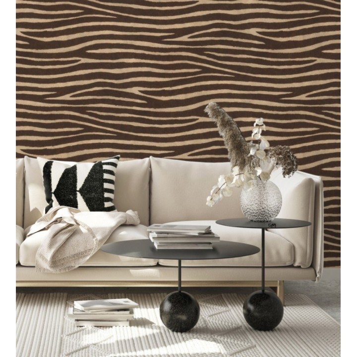 Papel pintado piel de zebra con textura - Nayobi 682699