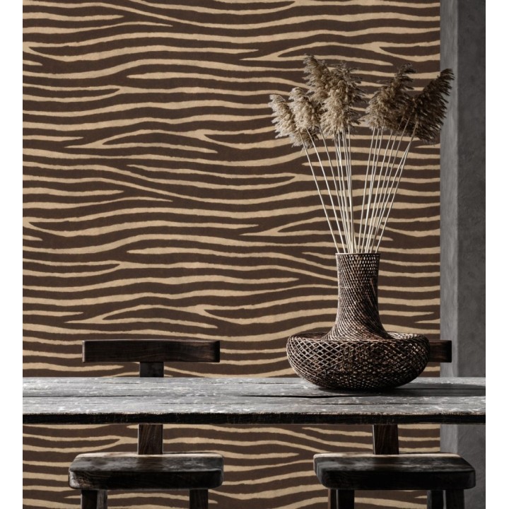Papel pintado piel de zebra con textura - Nayobi 682699