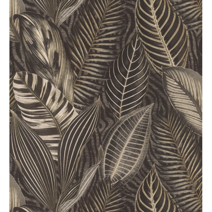 Papel pintado de hojas tropicales estilo africano - Inaya 682701