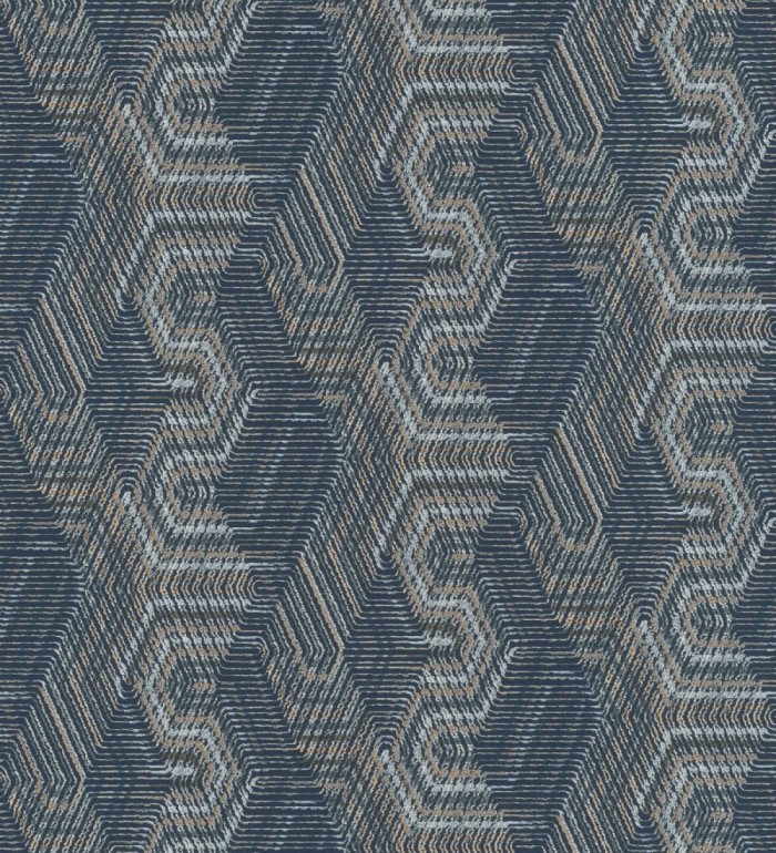 Papel pintado geométrico de tela africana - Maiba 682705