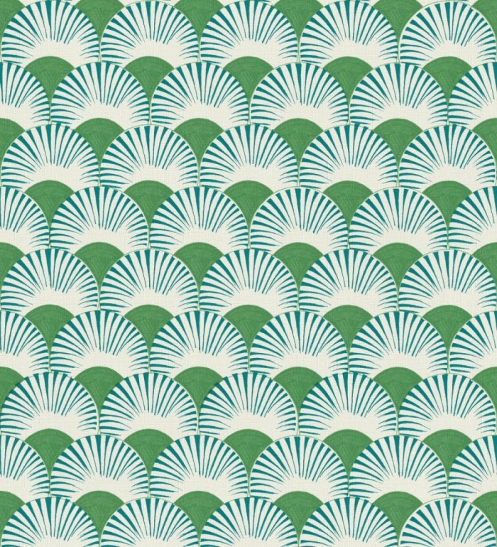 Papel pintado geométrico de abanicos japoneses - Mayuri Sensu 682709