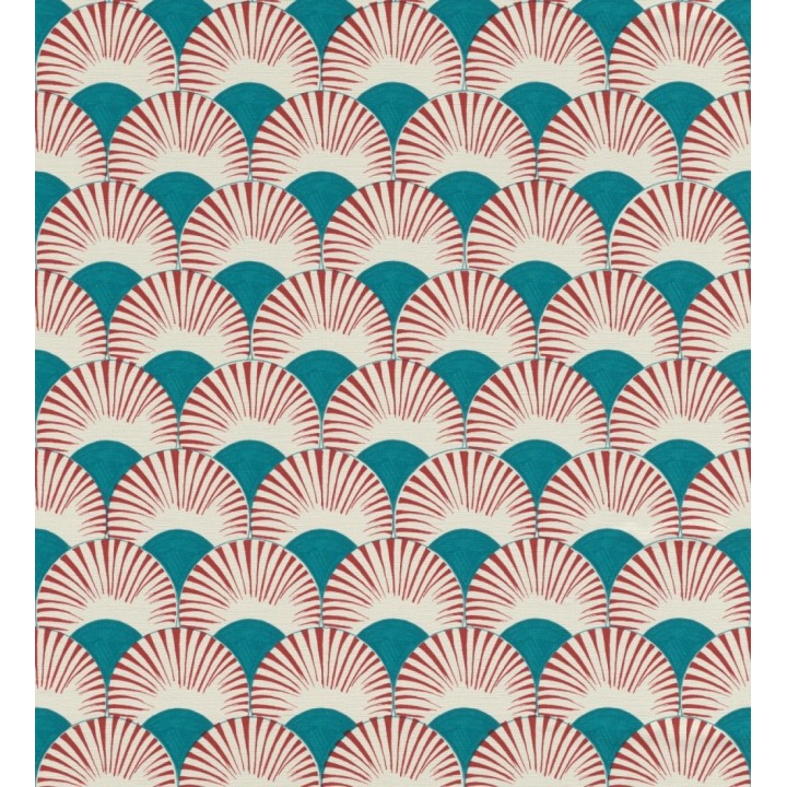 Papel pintado geométrico de abanicos japoneses - Mayuri Sensu 682710