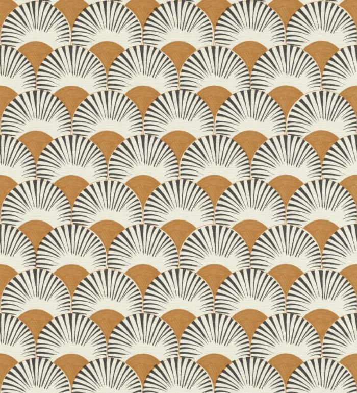 Papel pintado geométrico de abanicos japoneses - Mayuri Sensu 682711