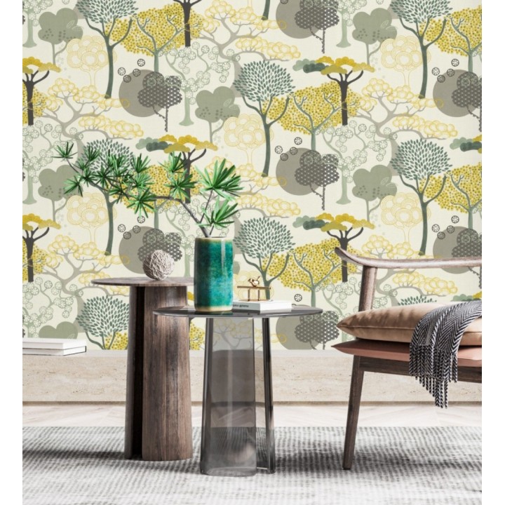 Papel pintado de diseño de árboles con estilo japonés - Naoki Mori 682720