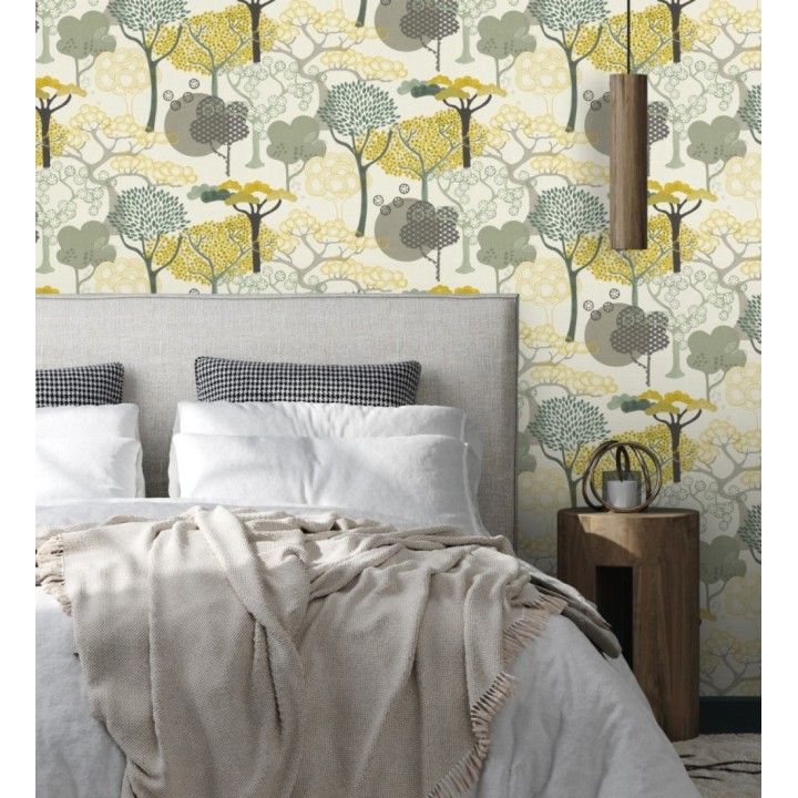 Papel pintado de diseño de árboles con estilo japonés - Naoki Mori 682720