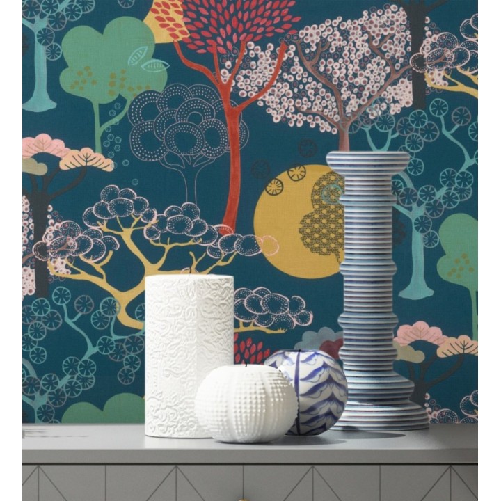 Papel pintado de diseño de árboles con estilo japonés - Naoki Mori 682722