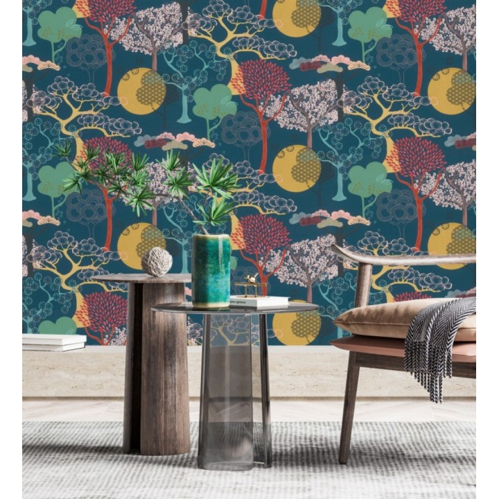 Papel pintado de diseño de árboles con estilo japonés - Naoki Mori 682722