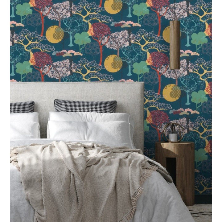 Papel pintado de diseño de árboles con estilo japonés - Naoki Mori 682722