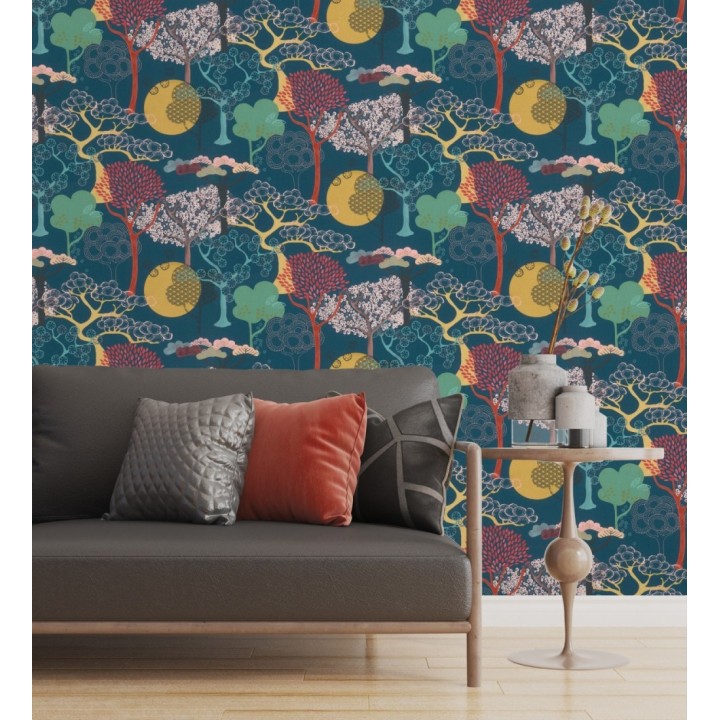 Papel pintado de diseño de árboles con estilo japonés - Naoki Mori 682722