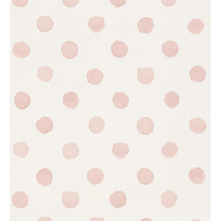 Papel pintado de lunares topos color rosa - Claudy Dots 682727