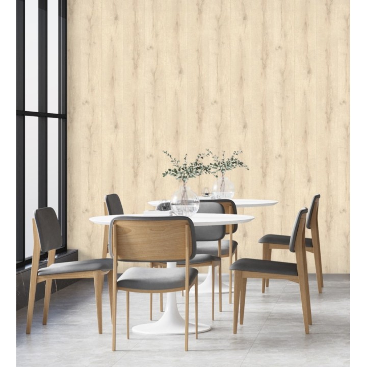 Papel pintado imitación tablas de madera rústica - Coimbra 682754