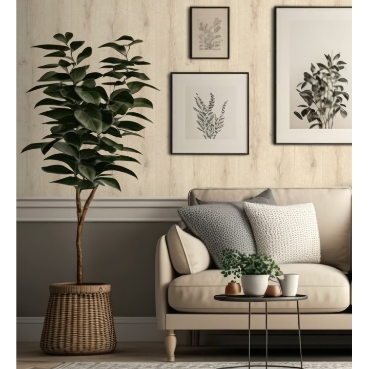 Papel pintado imitación tablas de madera rústica - Coimbra 682754