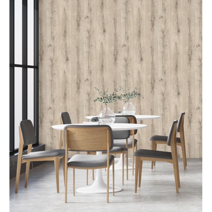Papel pintado imitación tablas de madera rústica - Coimbra 682755