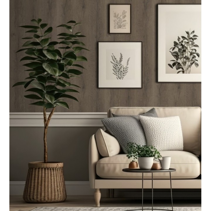 Papel pintado imitación tablas de madera rústica - Coimbra 682756