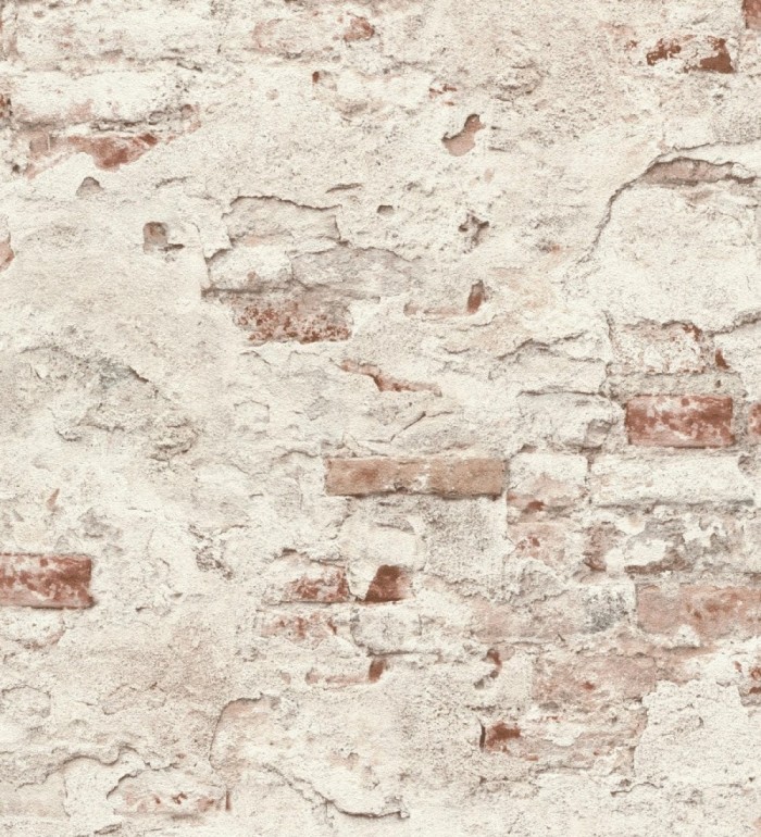 Papel pintado muro de ladrillos con efecto desgastado de estilo industrial - Stockton Street 682757