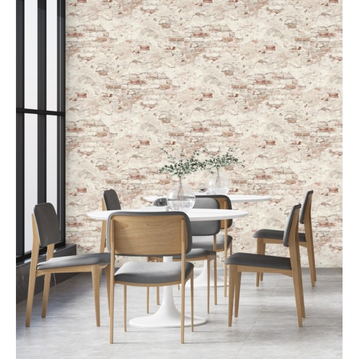 Papel pintado muro de ladrillos con efecto desgastado de estilo industrial - Stockton Street 682757