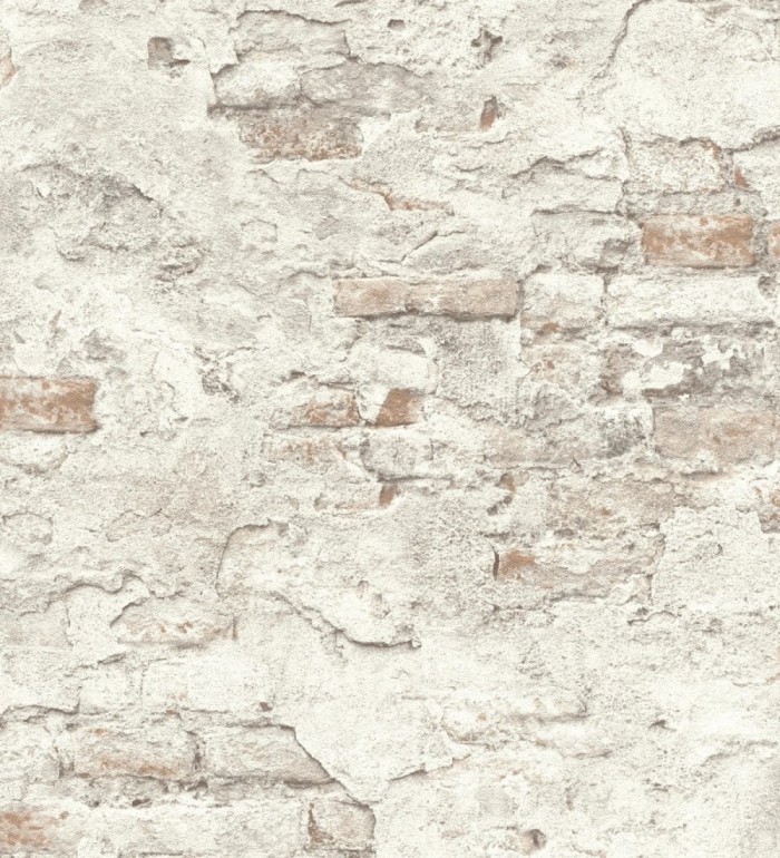 Papel pintado muro de ladrillos con efecto desgastado de estilo industrial - Stockton Street 682758