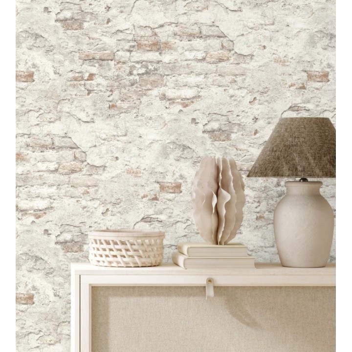 Papel pintado muro de ladrillos con efecto desgastado de estilo industrial - Stockton Street 682758