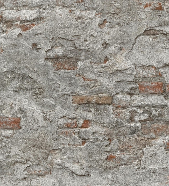 Papel pintado muro de ladrillos con efecto desgastado de estilo industrial - Stockton Street 682760