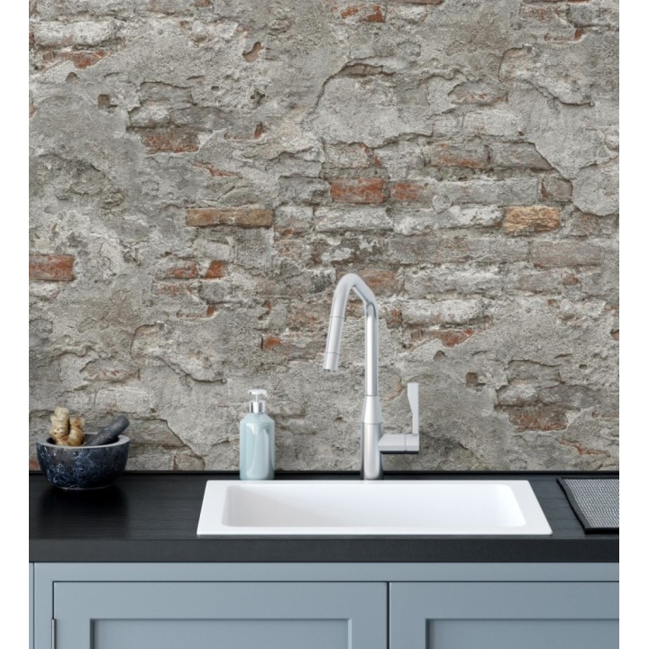 Papel pintado muro de ladrillos con efecto desgastado de estilo industrial - Stockton Street 682760