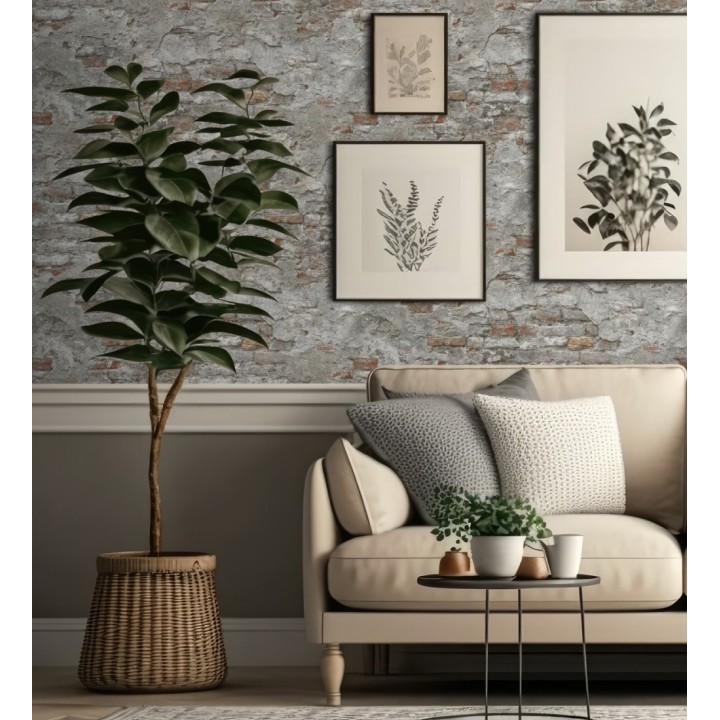 Papel pintado muro de ladrillos con efecto desgastado de estilo industrial - Stockton Street 682760