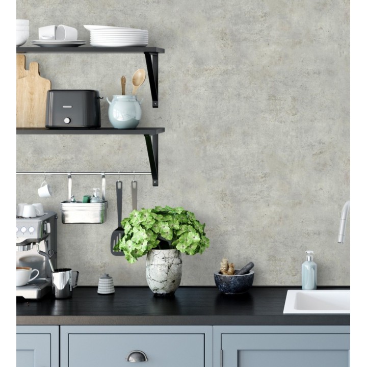Papel pintado efecto de microcemento textura áspera - Mineral Shade 682763