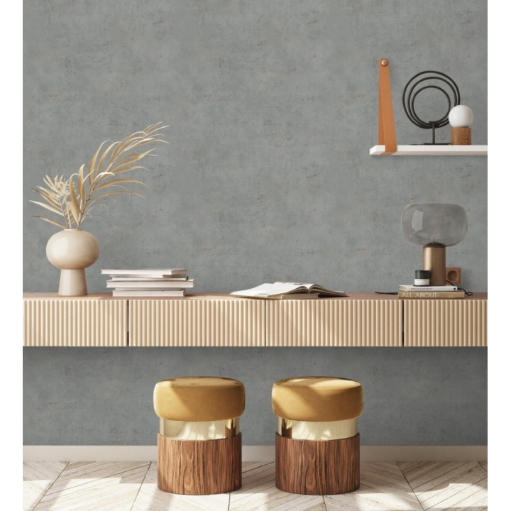 Papel pintado efecto de microcemento textura áspera - Mineral Shade 682765