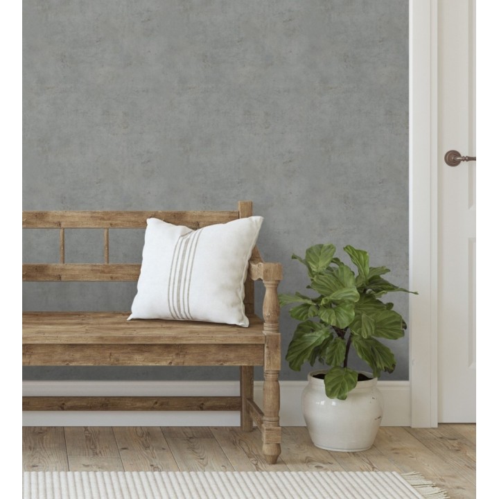 Papel pintado efecto de microcemento textura áspera - Mineral Shade 682765