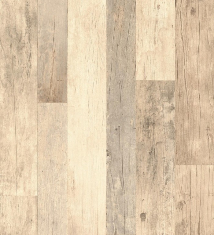 Papel pintado de diseño de madera de embarcadero envejecida de estilo nórdico - Keldan Wood 682773