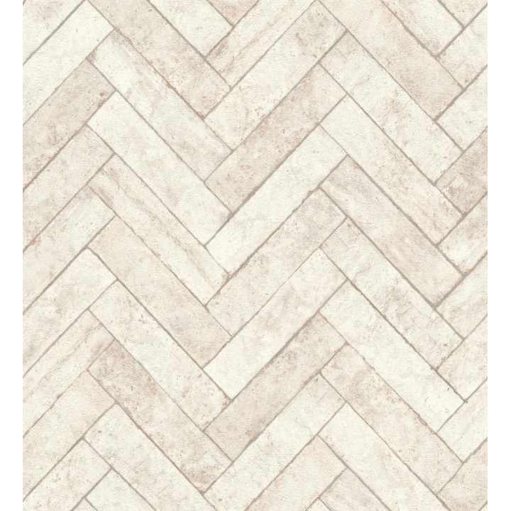 Papel pintado espiga de piedra chevrón - Henrry Whisper 682775